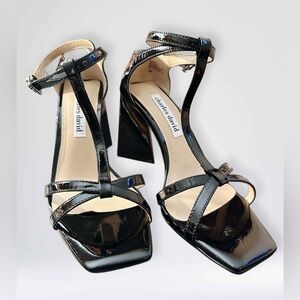 NEW Charles David Women's Tucker Heeled Sandal Black    Size 8